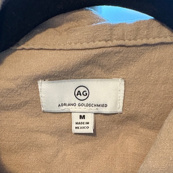 Ag Adriano Goldschmied Men's Tan Shirt Jacket - Picture 5 of 9